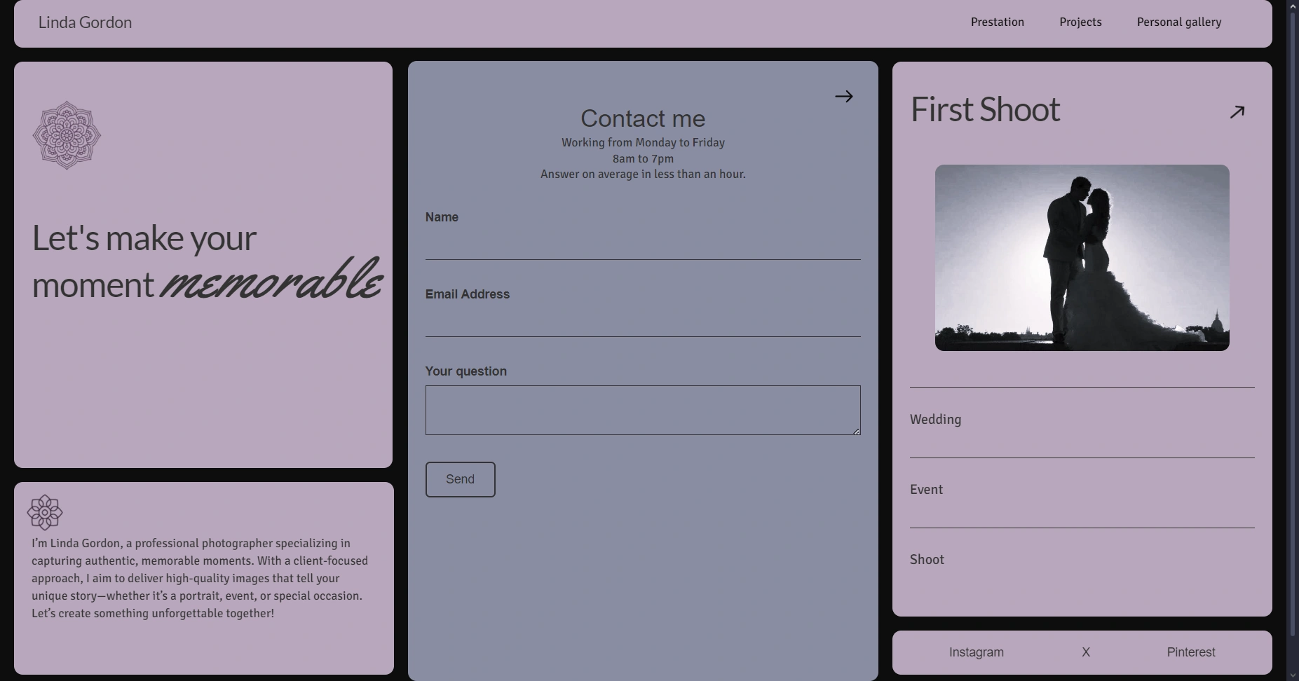 Contact Portfolio