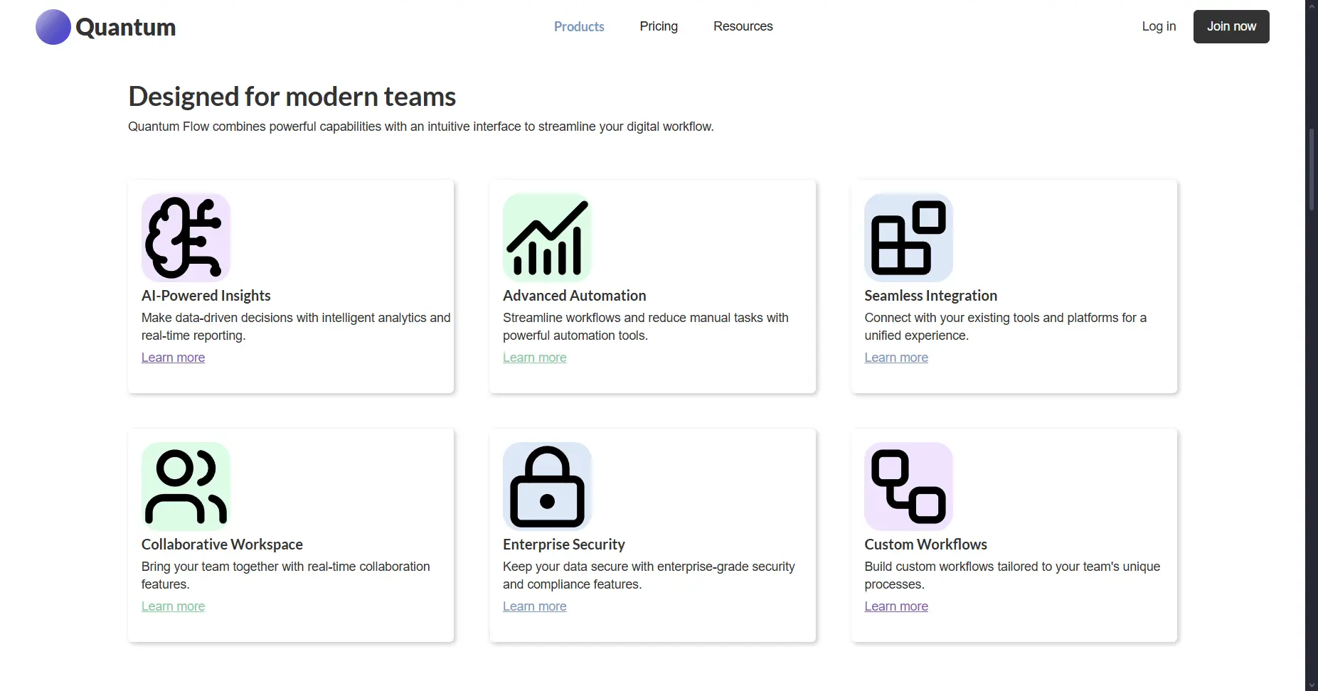 More Services detail section Tech Website