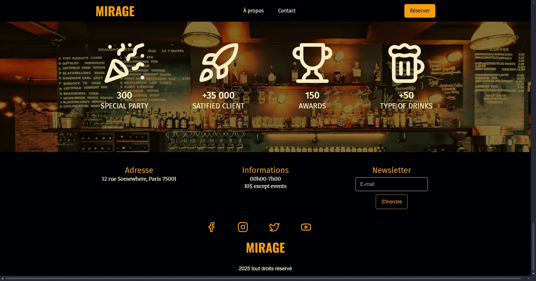 Website Bar Footer